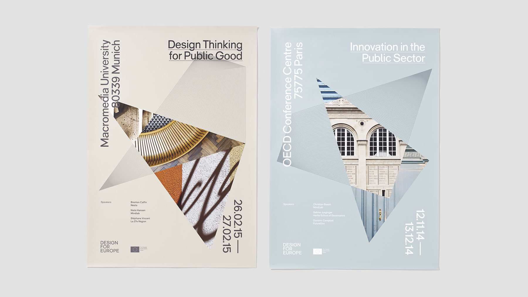 Design for Europe brand identity Fonts In Use
